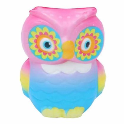 Squishy Hiboux Arc-en-ciel