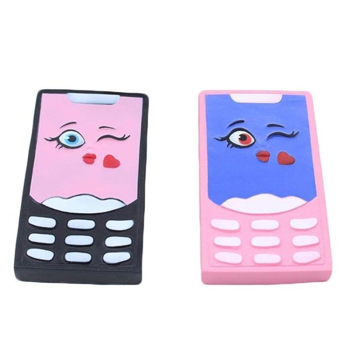 Squishy Téléphone Noir et rose