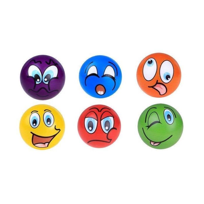 balle anti stress smiley