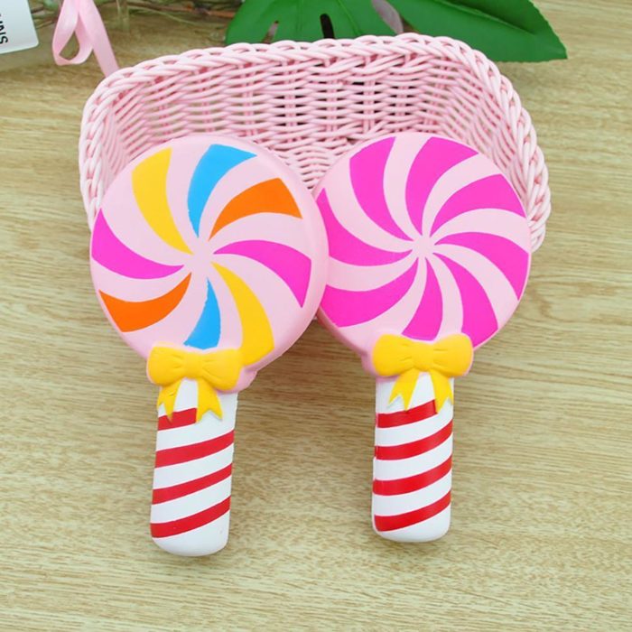 Squishy Lollipop bleu et rose