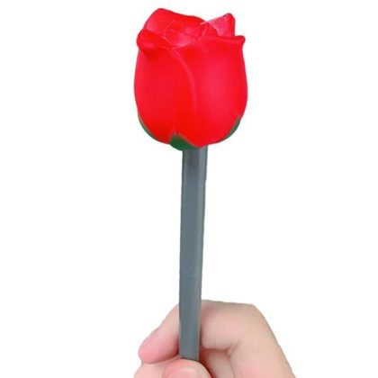 Squishy pour stylo Rose rouge