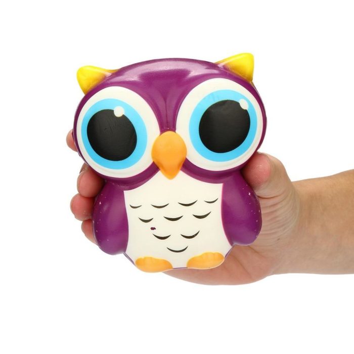 Squishie Hibou violet