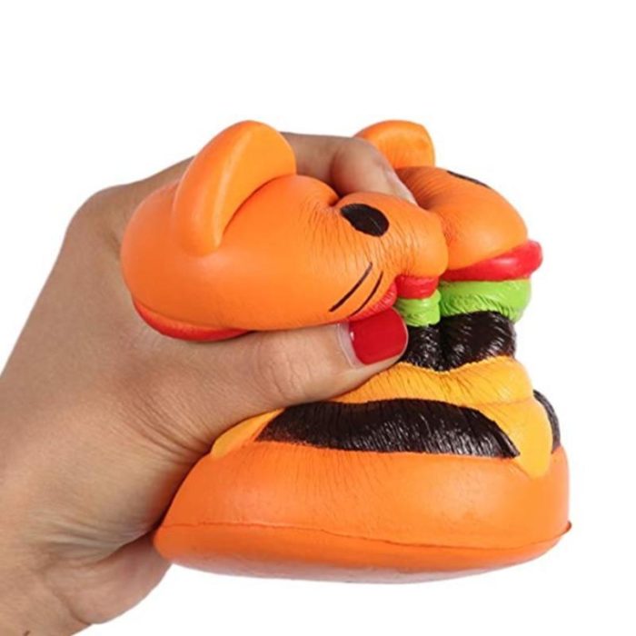 Squishy Hamburger Chat écrabouillé