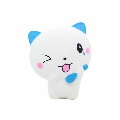 squishy chat blanc