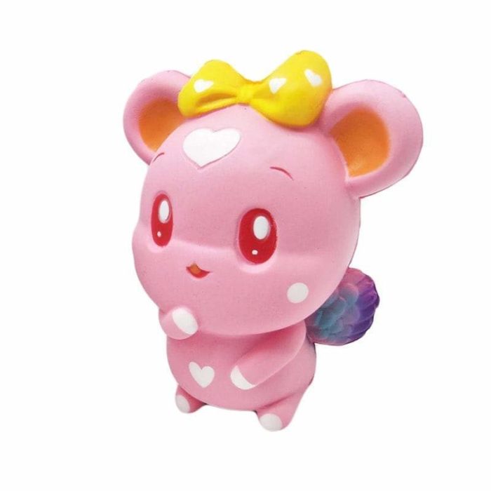 squishy souris rose