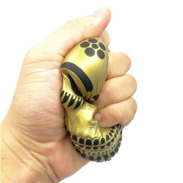 Squishy Tête de mort Or écrasé